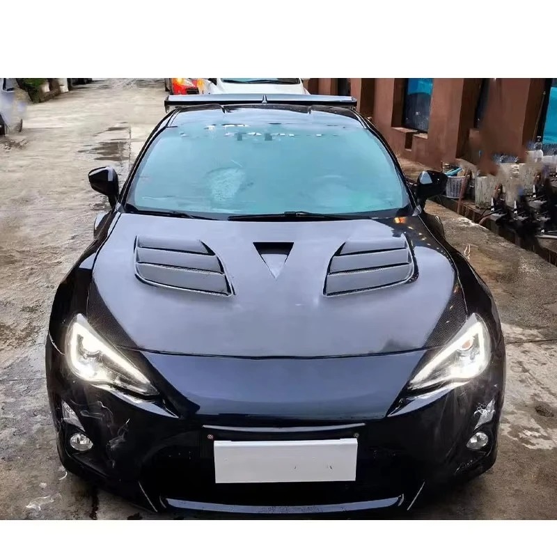 Carbon FIber Hood for GT86 2012-2019 Carbon Fiber Engine Hood Upgrade with Front Engine Cover Bonnet Vents